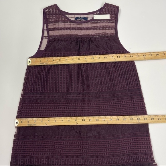 Madewell Sz 0 Dushkeer Dress Burgundy Embroidery Party - Picture 7 of 12